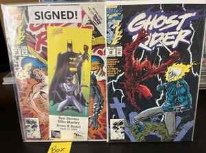 Marvel Comics GHOST RIDER 32 & 34both Signed By BRET BLEVINS 1993 With COA - Picture 1 of 5