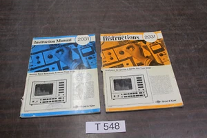 BRUEL & KJAER 2031 SPECTRUM ANALYZER INSTRUCTION MANUAL ( FR + EN ) # T548 - Picture 1 of 2