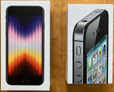 Originalverpackungen iPhone 4S und iPhone SE OVP Karton Box - Guter Zustand - Bild 1 von 3