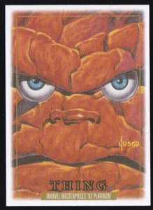 2024 SkyBox Marvel Masterpieces '92 Platinum Canvas #91 Thing - Picture 1 of 2