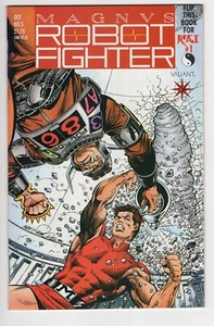 Magnus Robot Fighter Comic Book #5, Valiant 1991, 1st App of Rai, With Cards - Picture 1 of 2
