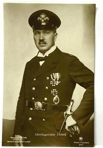 Postal alemana de Fabeck piloto as volador Primera Guerra Mundial #635 - Imagen 1 de 3