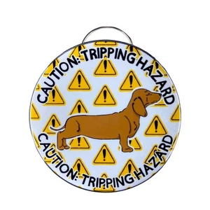 Dachshund Bottle Opener Keychain Handmade Dog Accessories 2.25" - Brown - Picture 1 of 3