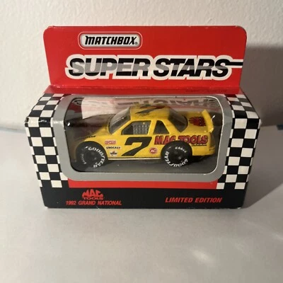 1992 MATCHBOX Super Stars-1/64 Yellow Diecast-MAC Tools Car #10 Ernie Irvin - Image 1 of 4