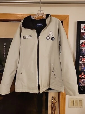 Swingster USA Made Mens Medium John Deere UAW Jacket Full Zip quilted Coat  - Image 1 of 4
