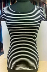 H & M Striped navy & white Vest size S New With Tags - Picture 1 of 8