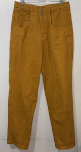 Vtg 90s Guess Jeans Mens 32x33 Gold Denim Tapered 2 Button 43015AF USA Made - Picture 1 of 8