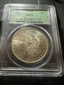 1884-O PCGS mS63 OGH Gen 3.0 Very Clean Fields Vintage - Picture 1 of 7
