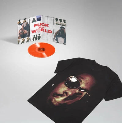 Brent Faiyaz Fuck The World 5 Year Anniversary Red Vinyl LP /1000 + FTW Face tee - Image 1 of 3
