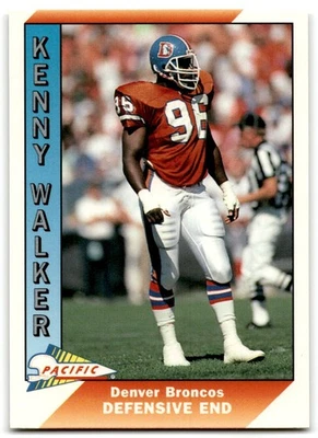 1991 Pacific Kenny Walker Denver Broncos #578 - Image 1 of 2