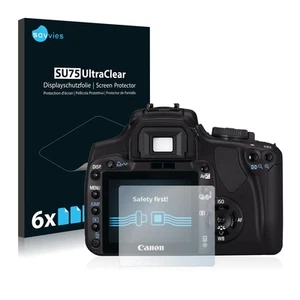 6x Screen Protector for Canon EOS 400D Protective Film Shield Clear Protection - Picture 1 of 11