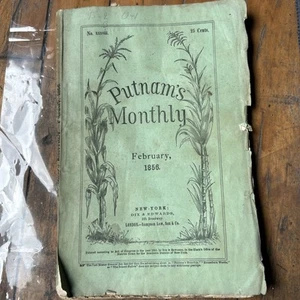 1856 February Putnam’s Monthly - Picture 1 of 24
