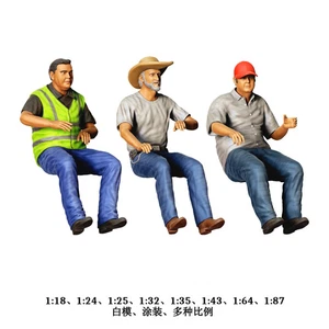 1/18 1/35 1/43 1/64 1/87 Truck Driver Scene Props Figure Model For Car Vehicles - Picture 1 of 4