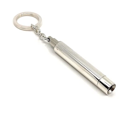 Torch Keyring Sterling Silver English Hallmarks - Image 1 of 4