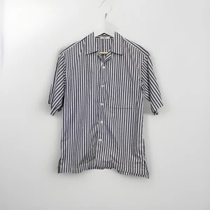Camicia UNIQLO x Jil Sander +J taglia XXS piccola blu bianca cotone a righe 39’’’ petto - Foto 1 di 9