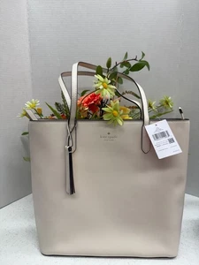 Kate Spade K8150 Jana Tasche Saffiano Leder Handtasche (Pergament) Neu mit Etikett - Bild 1 von 7