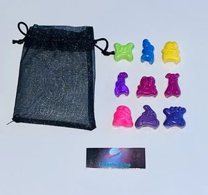 Konvolut 9 einzigartige Knochen - Original Jojo’s - Laor Toys - 1990 transparent lila - Bild 1 von 4