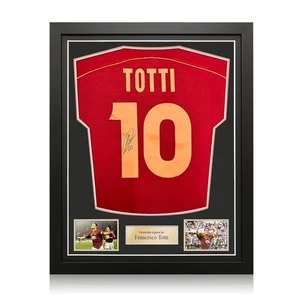 Francesco Totti Signed AS Roma 1998-99 Football Shirt. Standard Frame - Picture 1 of 5