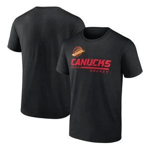 Men's Black Vancouver Canucks Canucks Black Skate T-Shirt - Picture 1 of 3