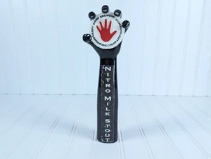Left Hand Brewing Company Beer Tap Handle Nitro Milk Stout 10" Tall Free Ship - Picture 1 of 6