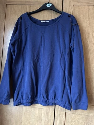 Tu Navy Blue Jumper Size 14 - Image 1 of 4