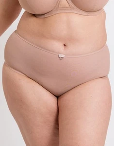 Curvy Kate Short Brief Victory Sheer Womens Ladies Knickers Latte Size 8-24 - Picture 1 of 5