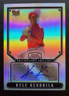 2007 Bowman Sterling Kyle Kendrick Refractor RC Auto 74/199 #BS-KRK Phillies - Image 1 of 2