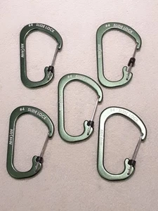 Nite Größe Menge 5 grün SlideLock Karabiner #4 KOSTENLOSER VERSAND - Bild 1 von 5