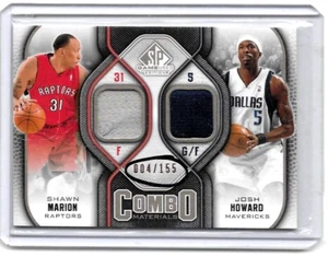 SHAWN MARION/JOSH HOWARD 2009-10 SP GIOCO USATO COME MATERIALI MAGLIE DOPPIO GIOCO - Foto 1 di 1