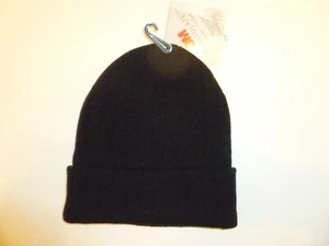 JF Ferrar One Size BLACK Winter Skull Beanie 3M THINSULATE Knit Hat Ski Cap NEW - Picture 1 of 3