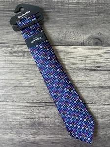 Corbata De Seda Holo Multicolor Duchamp BNWT - Imagen 1 de 7