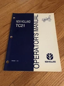 Genuine New Holland TC21 compact tractor operators operation manual - Picture 1 of 2