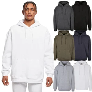 BuildyourBrand Oversize Hoody Basic Kapuzenpullover Blank Herren Men Fleece neu - Picture 1 of 73