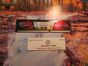 G. Skill Aegis DDR3 4 GB Dimm 240-pin 1333 MHz F3-1333C9D-8GISL - SINGLE - Picture 1 of 1