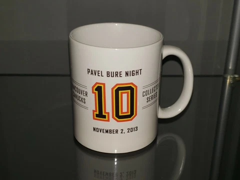 PAVEL BURE JERSEY RETIREMENT NIGHT MUG VANCOUVER CANUCKS NHL SUPER RARE Cover
