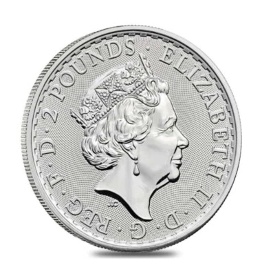 2023 Great Britain 1 oz .999 Fine Silver Britannia Queen Elizabeth - Image 1 of 2