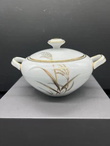 Harmony House WEIZEN Zuckerdose mit Deckel Golden Wheat MCM 1959 Vintage - Bild 1 von 14