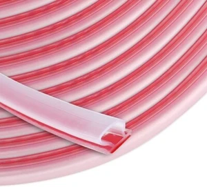 Transparenter Gummi Abisolier Tür Dichtungsstreifen Wasserdicht Selbstklebend 49 Fuß - Bild 1 von 8
