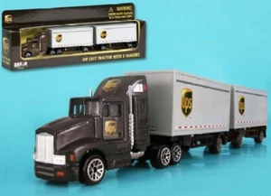Daron 1/87 UPS Tractor w/2 Trailers Plastic DAR4345-NEW - Picture 1 of 1