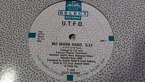 U.T.F.O. - We Work Hard 12" ELECTRO Hip Hop 1986 Select Records - Imagen 1 de 4