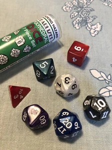 New! Polyhedral Dice Die Set Pearlized Koplow 7 Piece - Picture 1 of 2