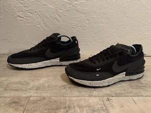 Nike Waffle One Crater Sneaker Black/Anthracite/Grey/Volt Men’s Sz 10.5 EUC - Picture 1 of 11