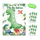 Engaging Activity Game Poster Props Pin the Tail On the Dinosaur Party Supply