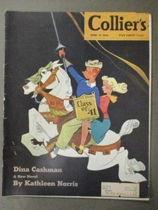 Vintage Colliers Magazin 21. Juni 1941 Vernon Grant Cover Artwork - Bild 1 von 4