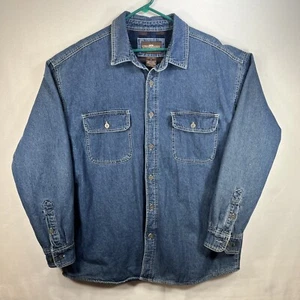 Levi Strauss & Co Fleece Lined Denim Shirt Jacket Shacket Levi's Men's Button - Picture 1 of 12