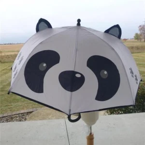 Toddler Little Boys Girls  Laura Ashley RACCOON 17 inch Umbrella 3D Ears  NWT - Picture 1 of 1