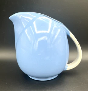 Utensilios de cocina vintage Halls Superior 1259 Rose Parade azul jarra pequeña labio de hielo - Imagen 1 de 7