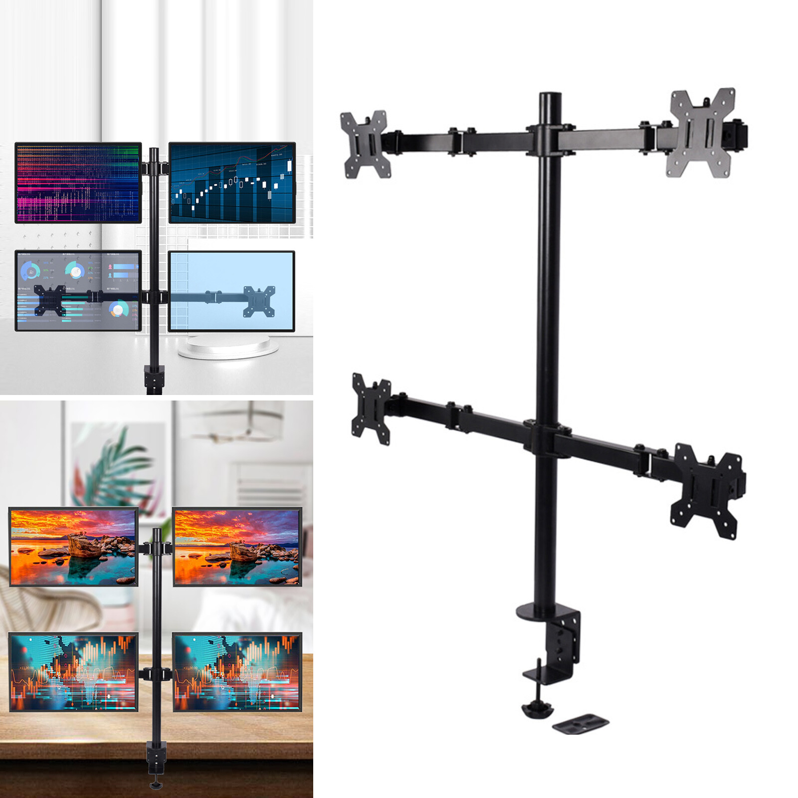 Monitors Arm Bracket Adjustable Height 