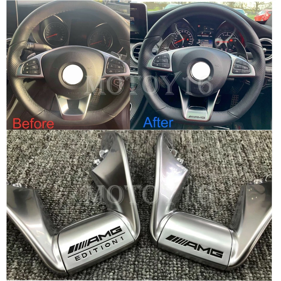 AMG-Style Steering Wheel Low Cover Trim for  A Class W176 A180 200 A250 A45 AMG - Image 1 of 1