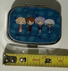 Golden Girls Travel Pill Box Purse. Medicine Mints. Case Metal NEW - Picture 1 of 2